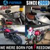 FENRIR Black Motorcycle Motorcycle Bar End Mirror Bike Mirror Retro CNC Aluminum Anti-Glare Blue