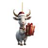 Cartoon Charming Goat Car Accessory Christmas Tree Decoration Vibrant Style Acrylic