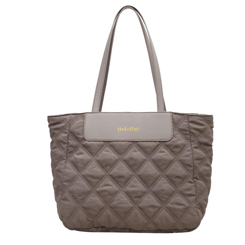 

Сумка Lingge Tote Bag Жіноча сумка через плече Класна сумочка Бавовняна сумка великої місткості сірий