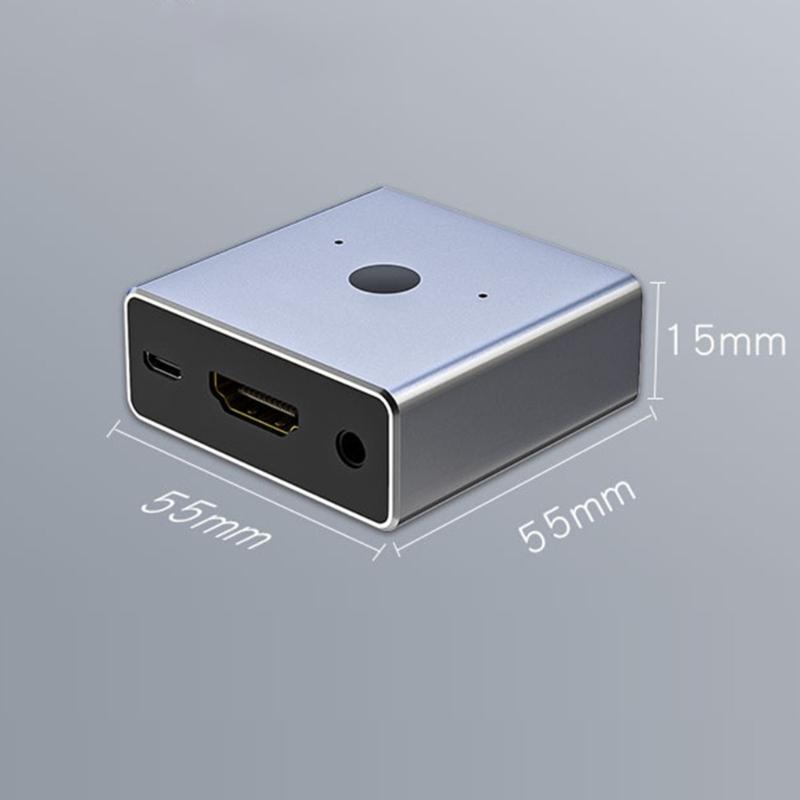 Metal 4K60Hz For HDTV Switcher With Intelligent Chip 2 Way Auto Signal Switching for Gaming Consoles