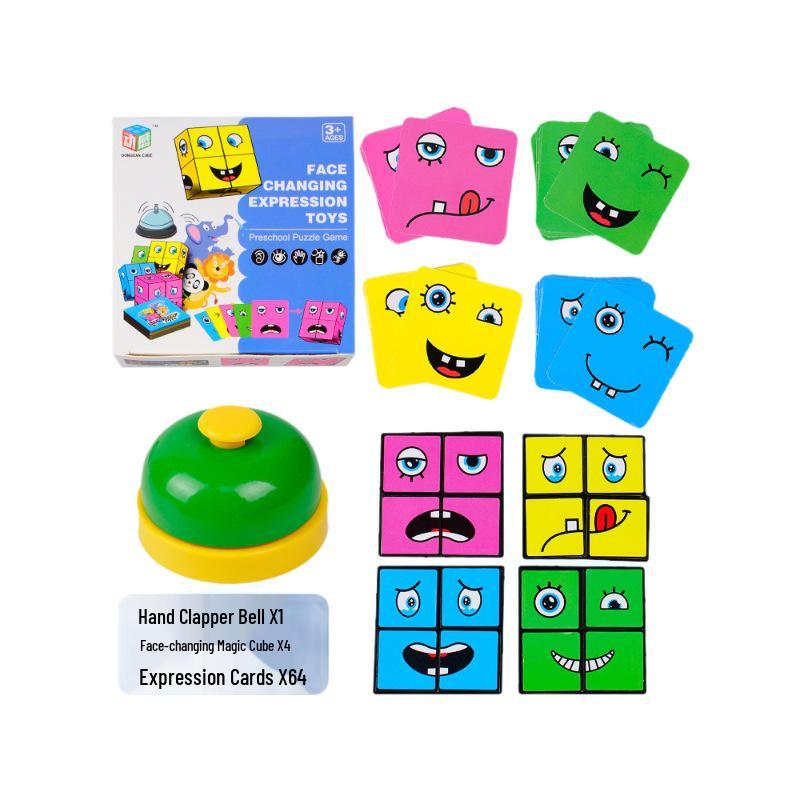 Interaktiver Ausdrucks-Zauberwürfel für Kinder - Lustiges und lehrreiches Spiel