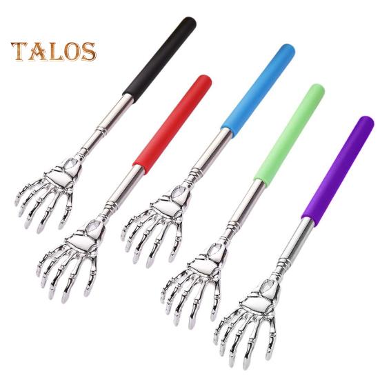 5Pcs Extendable Back Scratcher Heavy Duty Stainless Steel Portable Hard-to-Reach Areas Telescopic Back Scratcher Massager Tools