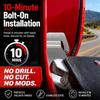 Rear Door Lock Area Cover for 2022-Up Rear Door Application, Stainless Steel Trim Guard Built for Daily Truck Access Dust and Moisture Control