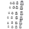 400Pcs 24 Values Electrolytic Capacitor Black SMD Aluminum Electrolytic Capacitors Assortment Kit