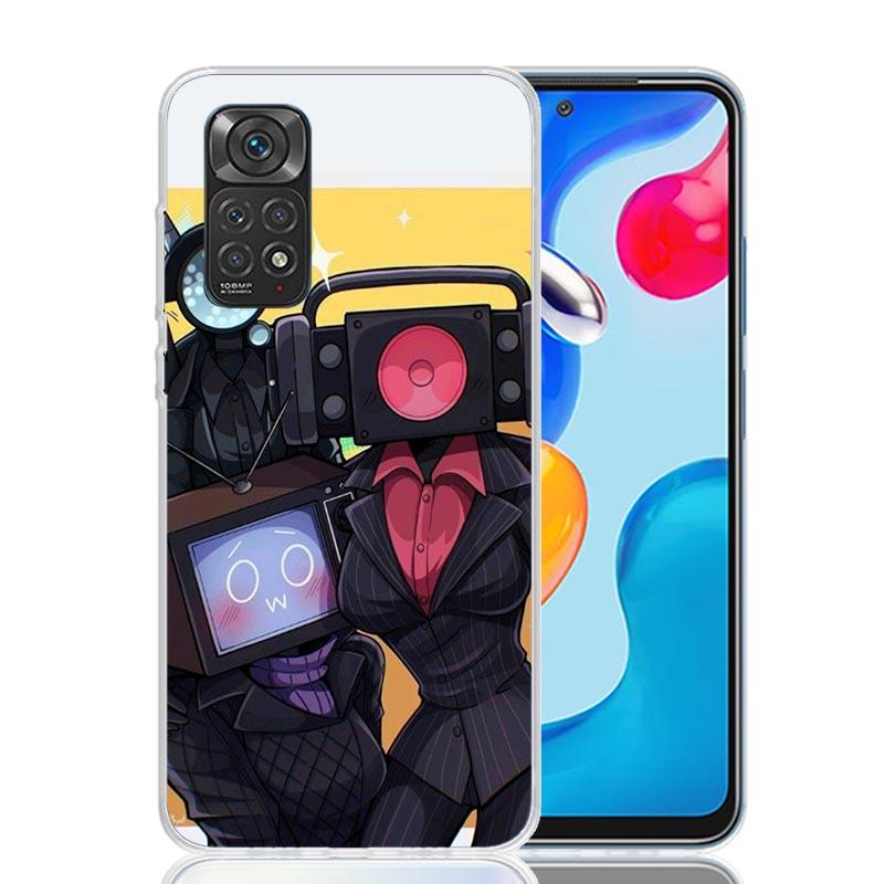 S-Skibidi Toilet Mobile Cell Phone Case For Xiaomi Redmi Note 13 14 15 Pro Plus 12S 12 14S 11S 11E 10 10S 11 11T 5G 4G Cover Coq
