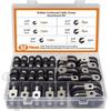 Kit de 52 Peças de Braçadeiras de Cabo Amortecidas de Borracha em Aço Inoxidável 304, Clips em P de Montagem para Mangueira de Fio para Motocicleta, Trailer, Carro, Caminhão, RV, Fixação de Tubo de Fiação Marinha