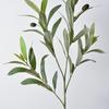 Artificial Olive Branch with Fruit - Green Decorative Plant for Dining Table, Wedding, and Photography Props.