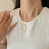 Minimalist Star Clavicle Chain Fringe Pendant Necklace for Women Trendy Titanium Steel Fashion Jewelry