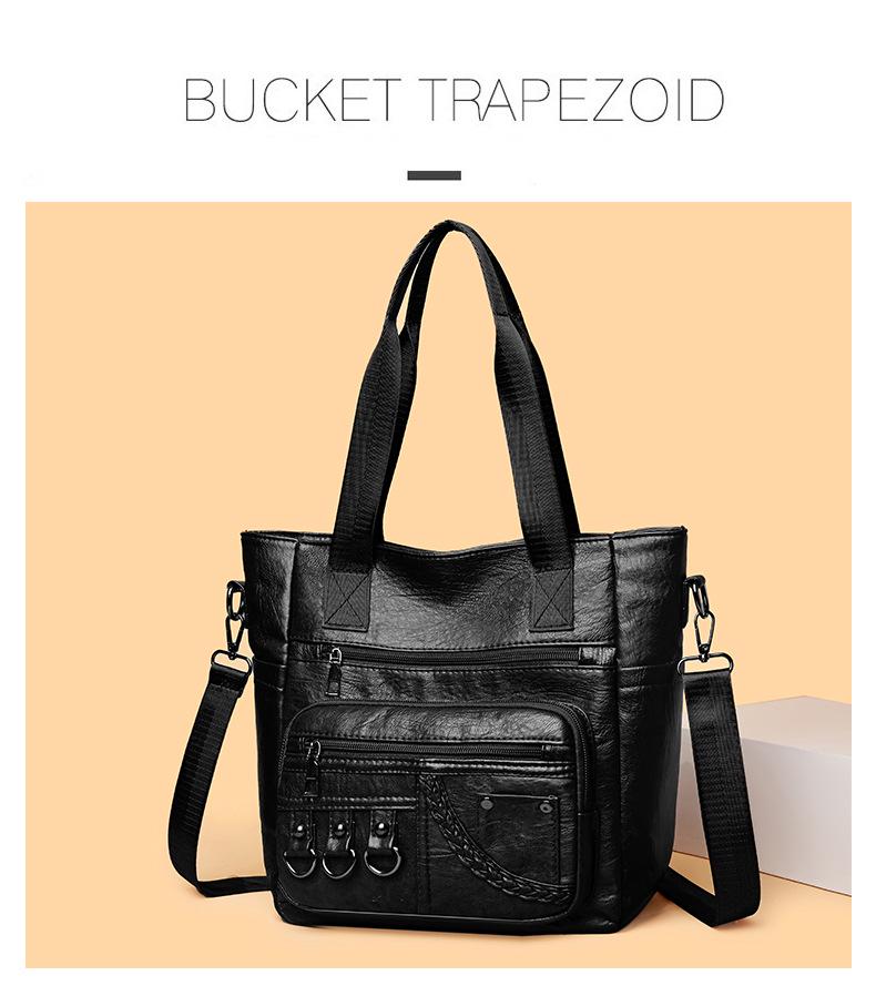 Urban Minimalistisch Weiches Leder Damen Handtasche mit großer Kapazität und Umhängetasche 2025