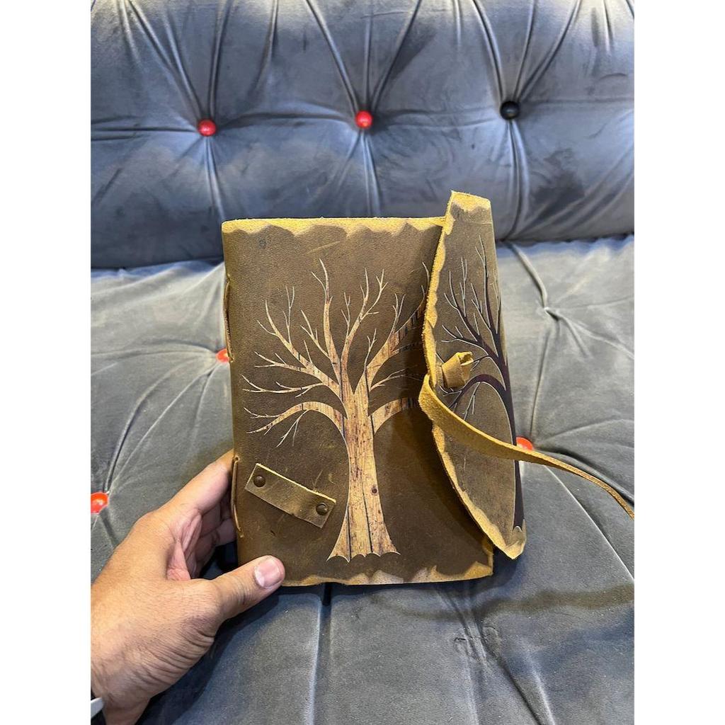 Limited Edition Two Tree Journal, Handmade Vintage Style Leather Journal for Men Women, Unique Gift, Christmas Gift for Him Her