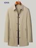 Men's Wool Blend Mid-Length Trench Coat