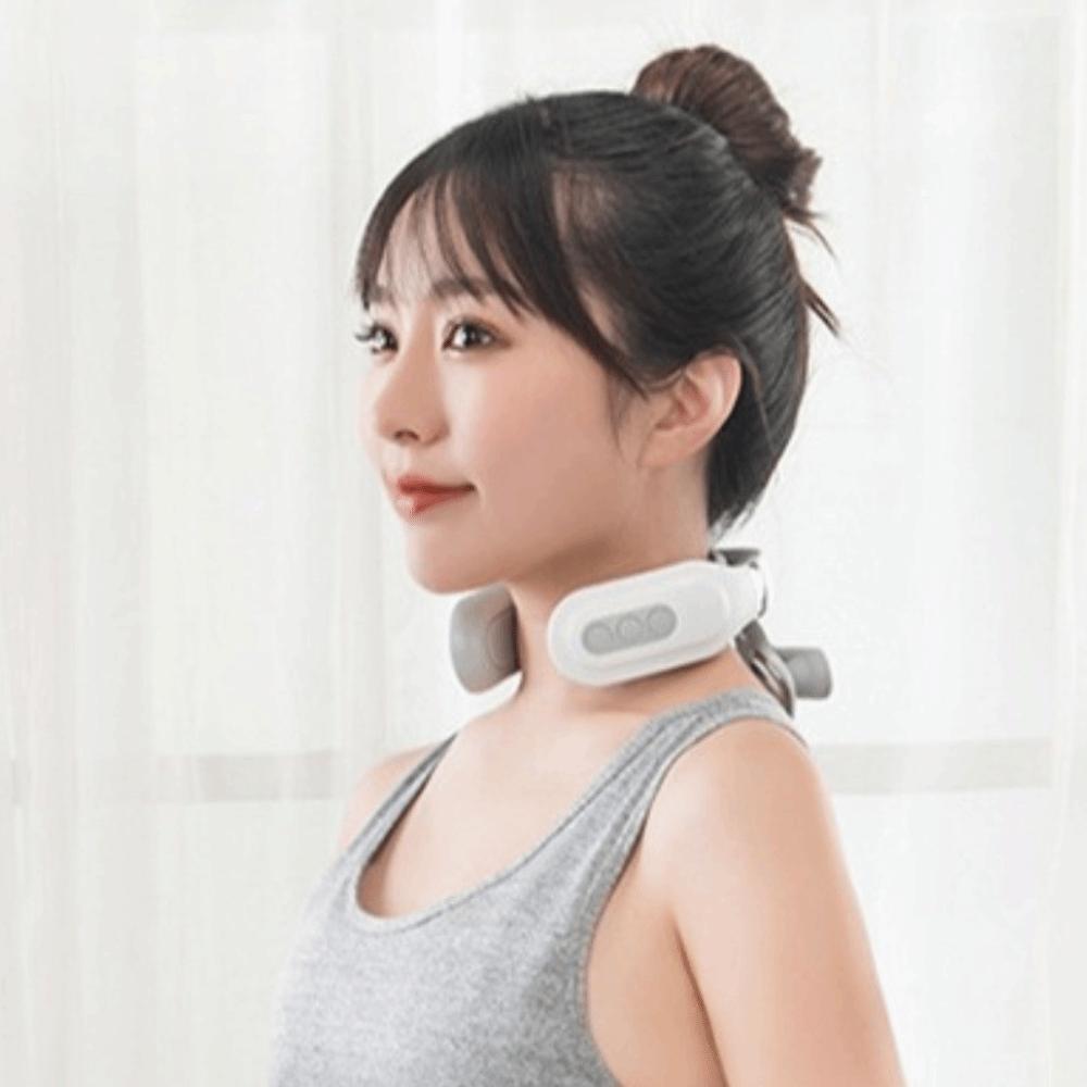 16 Adjustable Gears Neck Relaxation Device Ergonomic Pulse Neck Massager Neck Massager Travel