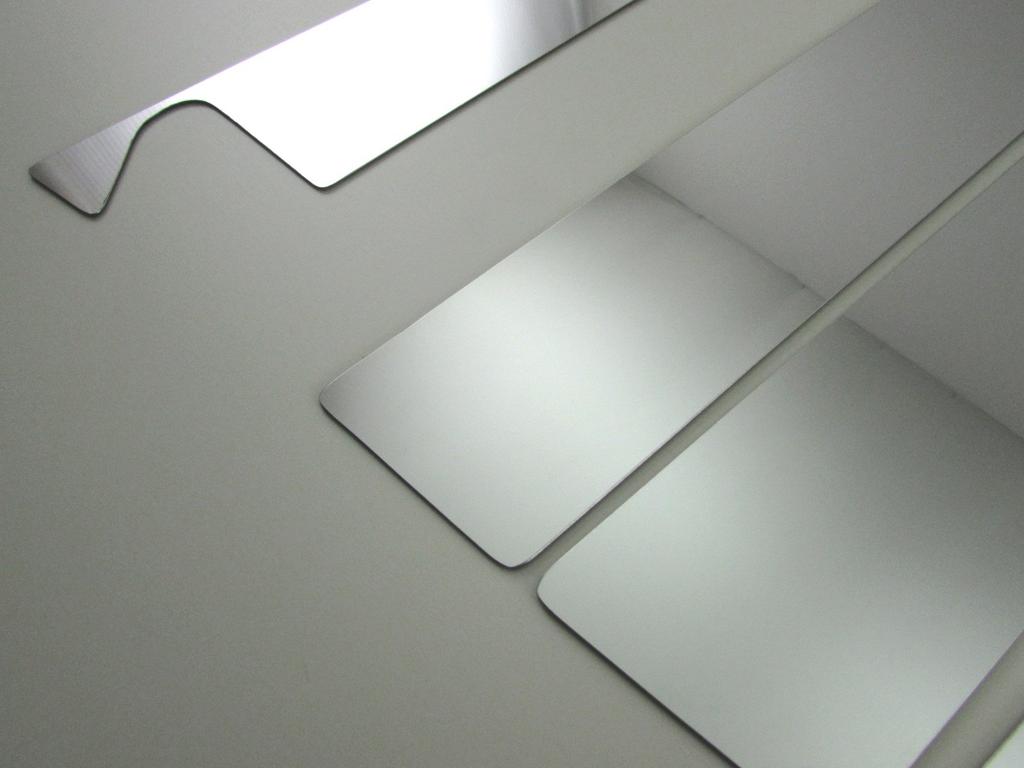 BRIGHTZ Noah 60 Series Stainless Steel Pillar Panels with Visor Attachment 1173 Series/65 Ultra-Mirror (8-Piece Set) [PIL-SIL-264]