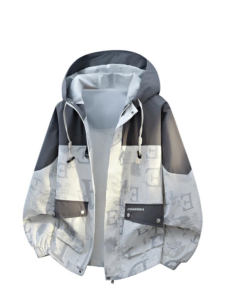 2026 Men's Hooded Windproof Waterproof Mountaineering Jacket - Spring/Autumn