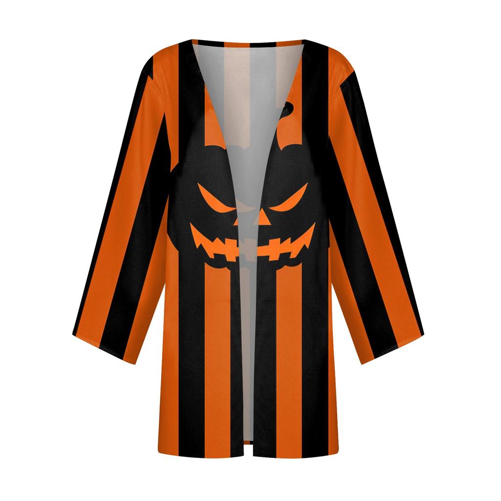 Women's Casual Fashion Printed Lightweight Mid-length Jacket Cardigan