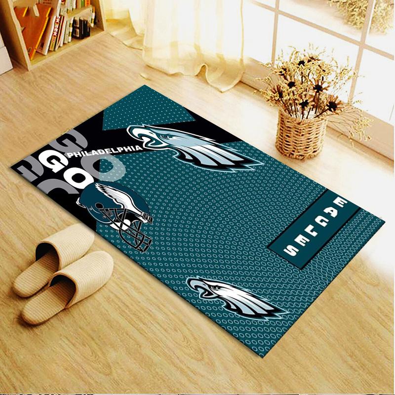 Philadelphia Eagles Teppich für Wohnzimmer Schlafzimmer Zuhause Sofadekoration, Kinderspiel rutschfeste Bodenmatte