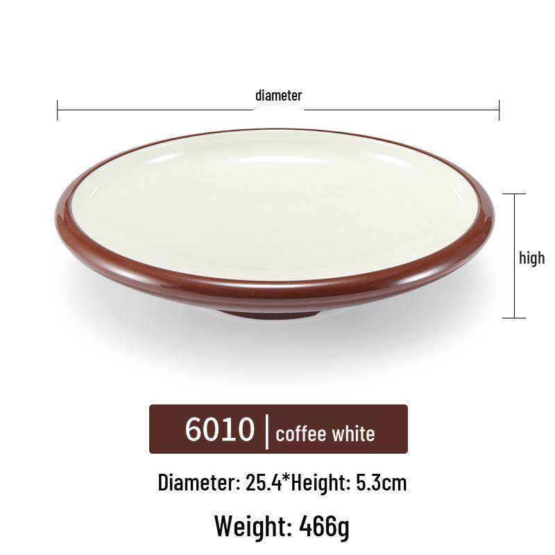 Melamine Rectangular Plate for BBQ & Side Dishes - Imitation Porcelain Tableware
