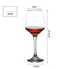 Wine Glasses Set of 6, Clear Red/White Wine Glasses, Long Stem Wine Glasses for Party, Wedding and Home