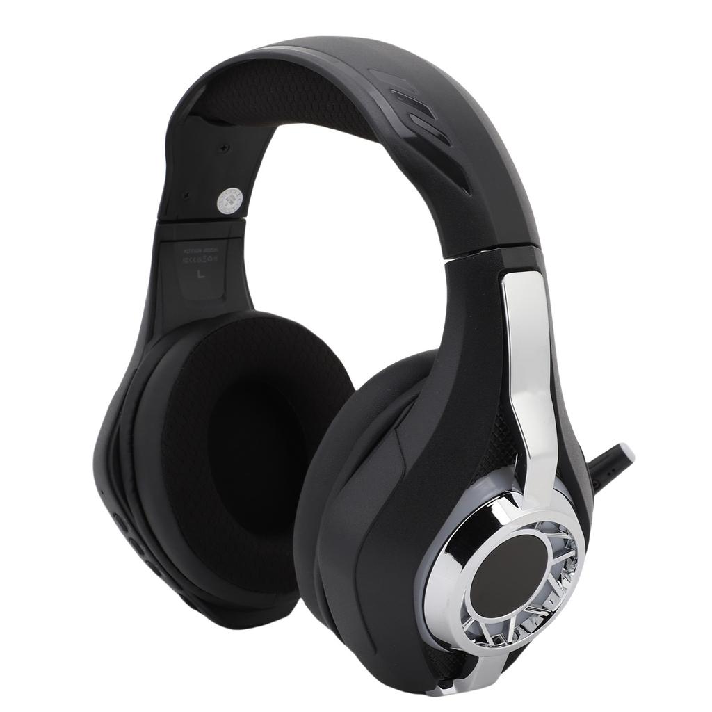 Wireless Gaming Hdset with 2.4GHz/ /Wired Modes, RGB Lighting Game Hdphones with Noise Canceling Mic, 7.1 Surround Sound, for PC, Game Console,