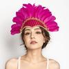 Vibrant Elegant Feather Headdress Adjustable Headwear Peacock Headpieces  Carnival