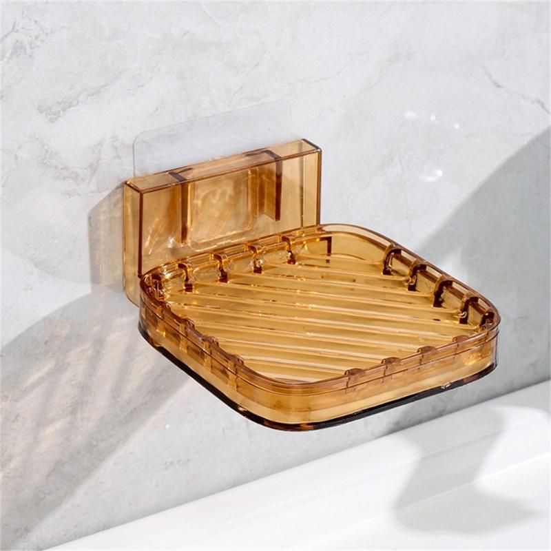 Creative Soap Holder With Adhesive For Easy Installation Kitchen Sink Mount With Drain Soap Holder Easy Cleaning