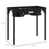 Portable Propane Stove 2 Burners 92000 BTU/h with 2 Removable Legs for Outdoor, Camping, Cast Metal