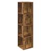 Corner Shelf Vintage Wood Look 33 x 33 x 132 cm Engineered Wood