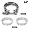 WLR - V Band Exhaust Clamp 2.5 inch 3 inch  63mm 76mm Exhaust Male And Female Flange Vband Clamp V-Band Muffler Clamp