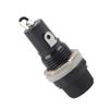 10PCS Black Electrical Screw Holder Durable Flat Tube Type Fusehold  Electronic Equipment