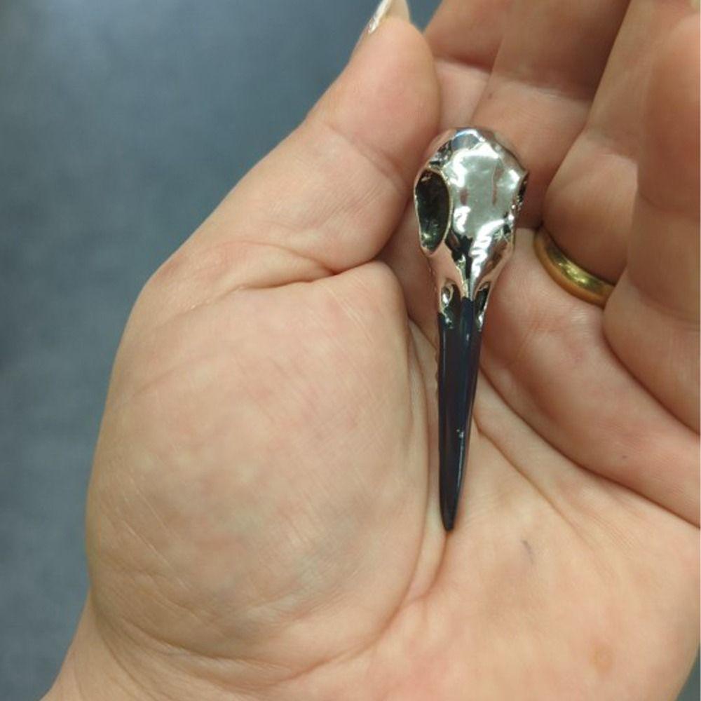 Bird Skull Punk Headwear Skull Hair Clips Women Duckbill Clips Crow Head Animal Skull Hairpins