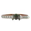Men's Crystal Rhinestone Belt, Full Inlaid Leather, Hip Hop Punk Style, Unisex Trendy Wide Belt
