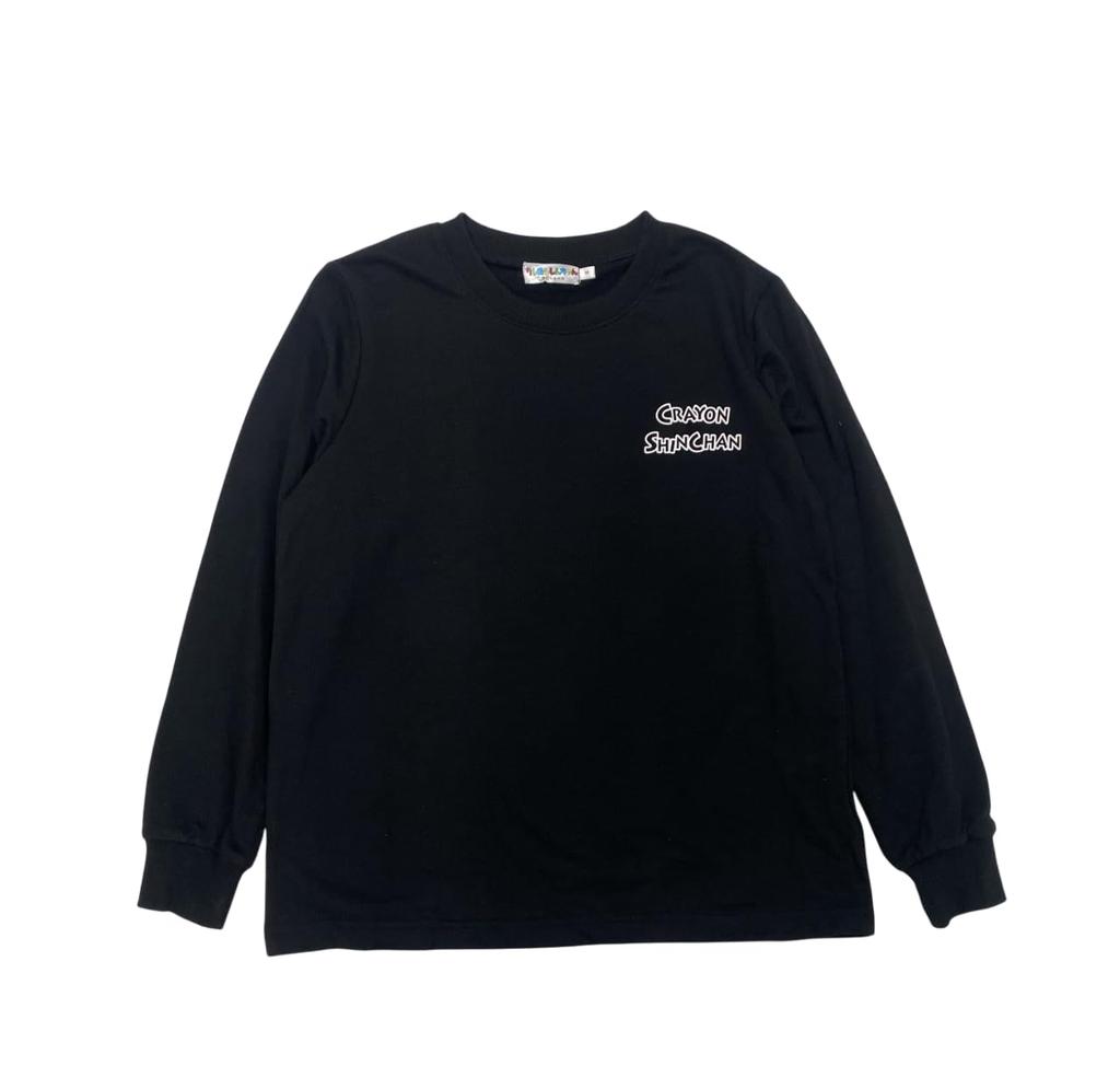 Crayon Pajama and Mini Fleece and Cotton Features Action and Quantum Black Shin-chan Set, Loungewear, Sweatshirt, Pants, Women's, Blend, Kamen,