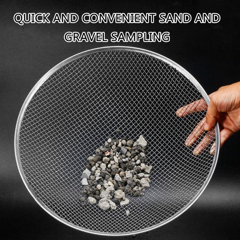 Professional Gardening Sifter Compost Sieve Tool Rock Dirt Separator Gardening Sifting Equipment Metal Texture for Soil