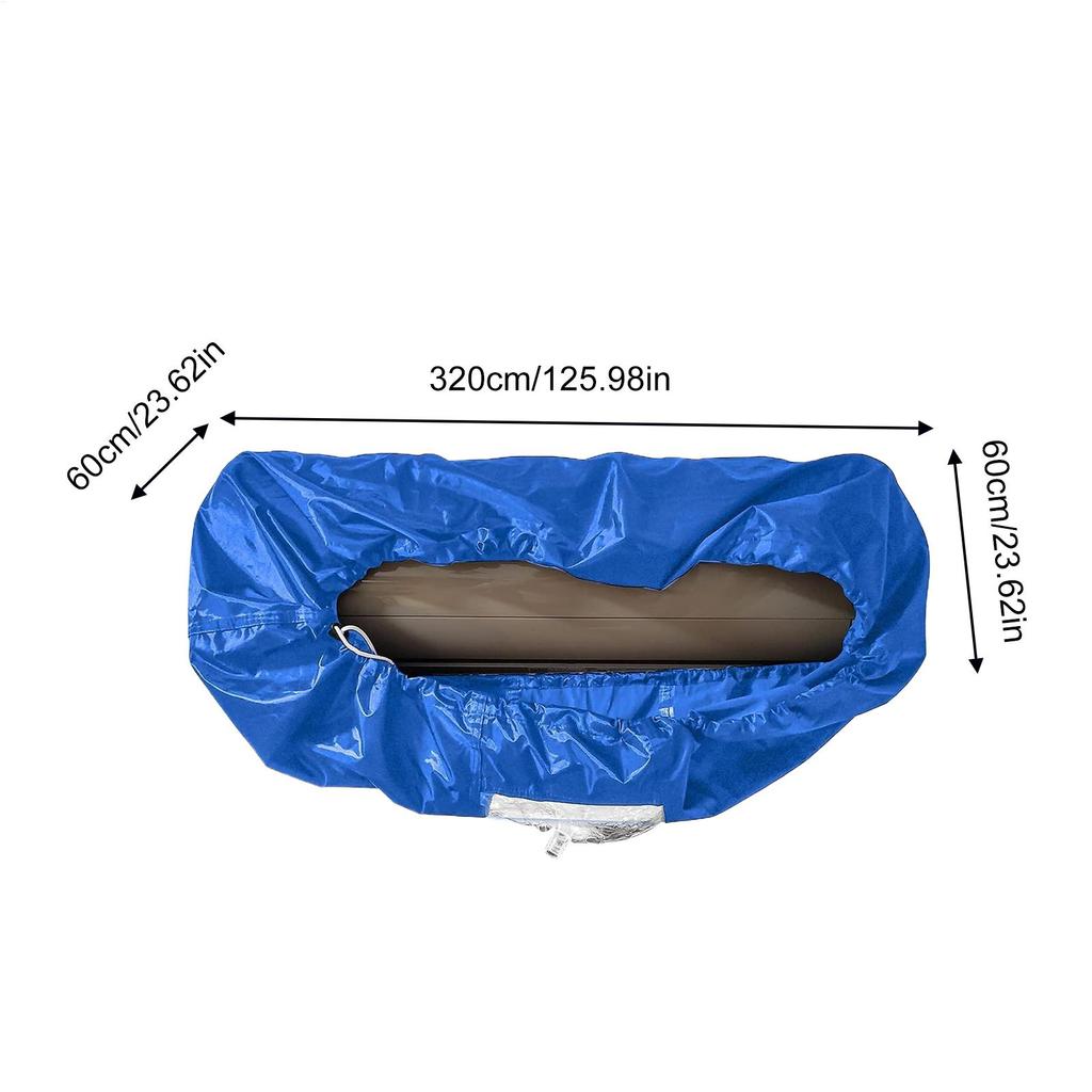 Wall Mounted Air Conditioning Cleaning Bag with Water Pipe Waterproof Dust Cover Durable Split Air Conditioner Washing Cover