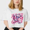 Dolphin Pattern Zero Bug Games Letter Prints Crop T-shirts Cotton Women Tops O-Neck Short Sleeves Tees Fashion Female Clothing