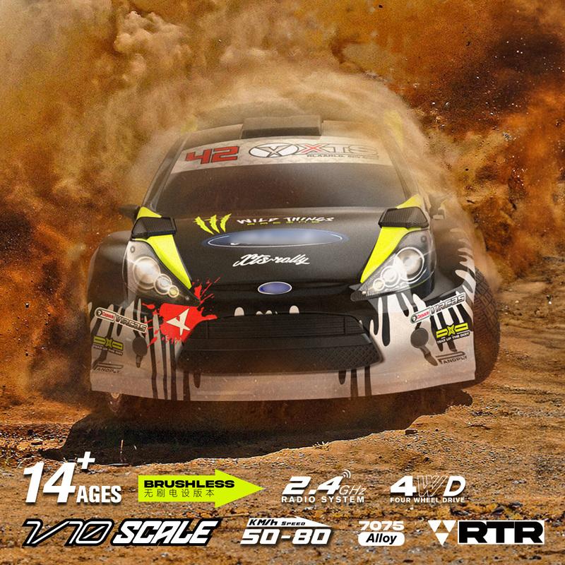 1/10 LLL XTS F10 Brushless Rally Car 1/10 RC Car 4WD Electric Carbon Fiber /Metal  Drift Racing Off-Road Simulation Model