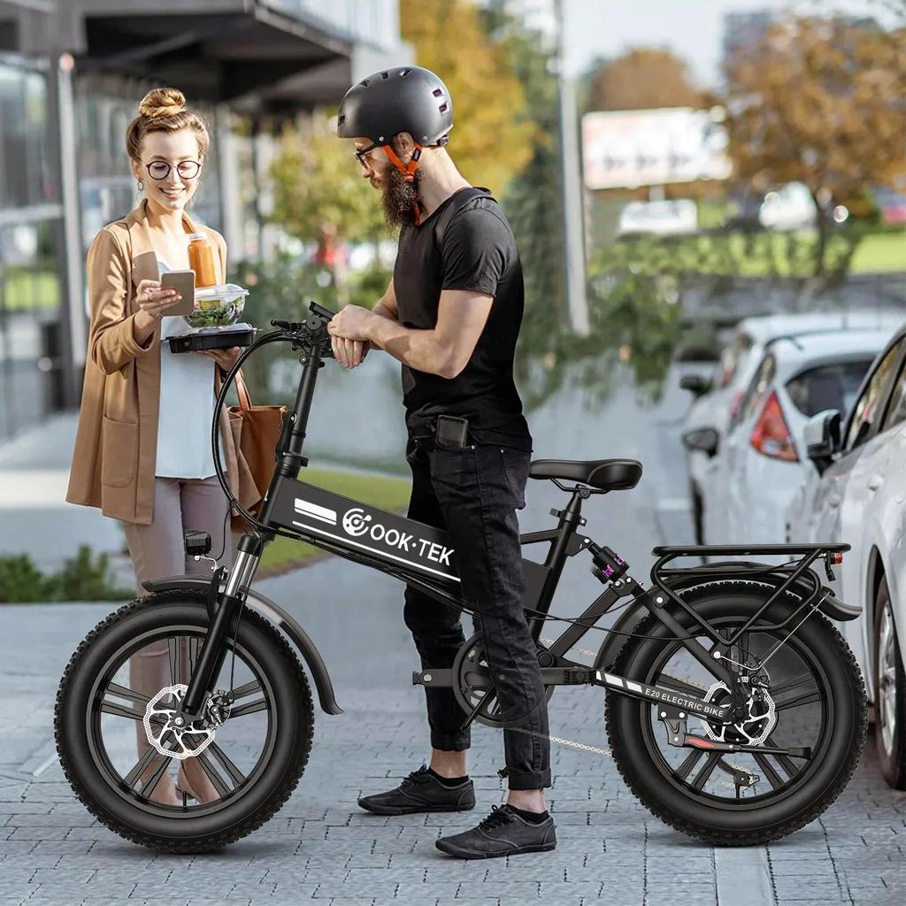 E20 Commuter E Bike 1000W15Ah Battery 50km Range Electric Bicycle Foldable and Lightweight Suitable Urban Travel Electric Bike