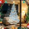 Lighted Christmas Wall Decoration DIY Tree Decor Kit, Hanging Fabric Ornament Set Crafting Activity for Kids Window Wall, Handmade Holiday Craft with