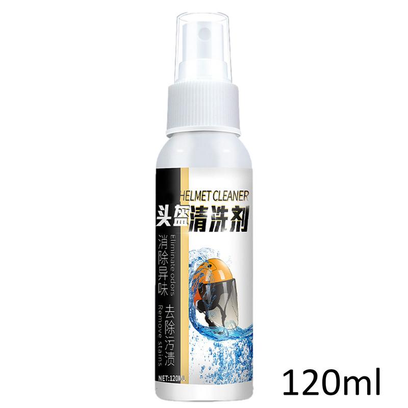 Windshield Cleaning Agent 120ml No-Rinse Motorcycle Visor Restorer Motorcycle Detailing Supplies For Cycling Pants Pads Gloves
