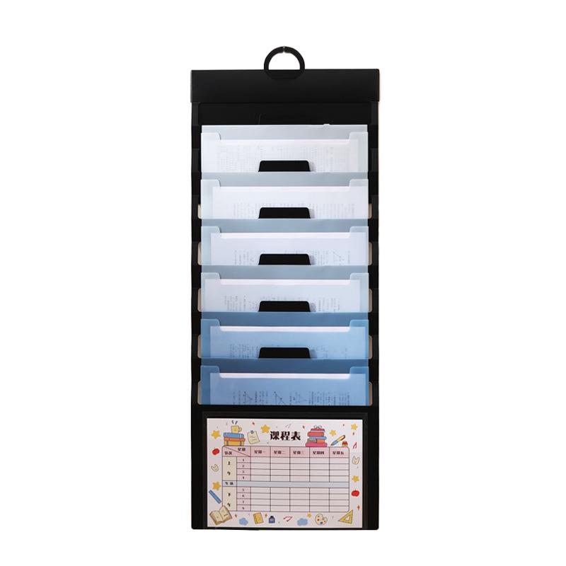 Zhanma Rainbow PP Expanding Hanging Box File Folder Colorful Wall Storage for Office & School Use