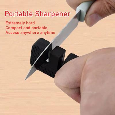 Mini Aiguiseur de Couteaux Rapide Ménager Cuisine Multifonctionnel Artefact de Poche Céramique Extérieur Multi-Outils Aiguiseur