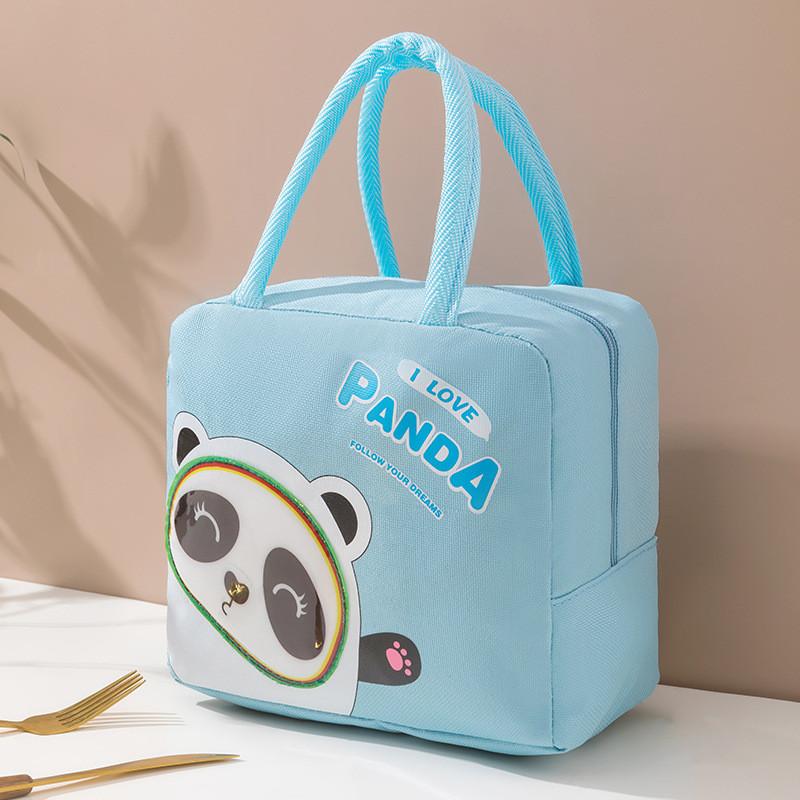Cute Capacity Large Lunch Bag For Bento Box Cartoon Oxford Cloth Bag Lunch