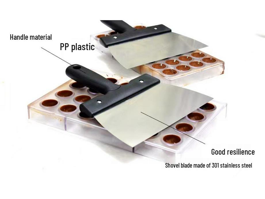 Velká francouzská MF špachtle z nerezové oceli 200 mm na temperování čokolády pro pečení