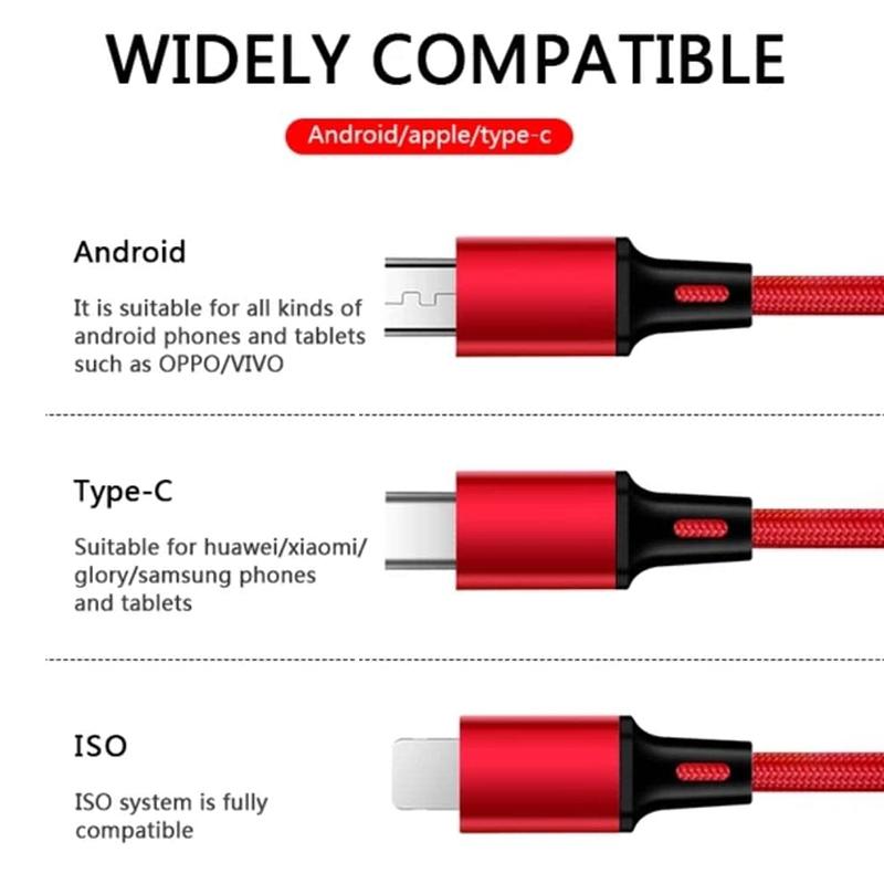 Car Emblem 3in1 Type C Lightning Micro USB Fast Charging Cable for Audi C5 C6 C7 A4 B6 B8 B7 A6 A3 A5 Q3 Q5 Q7 8P S3 S5 S1 S4 S2 RS3 RS4 RS5 RS6 RS8