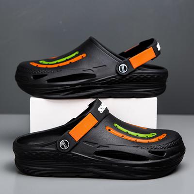 Eva Hole Shoes Wear Platform Non-Slip Bag Head Beach Shoes Men'S Casual Fashion Trend Sandals