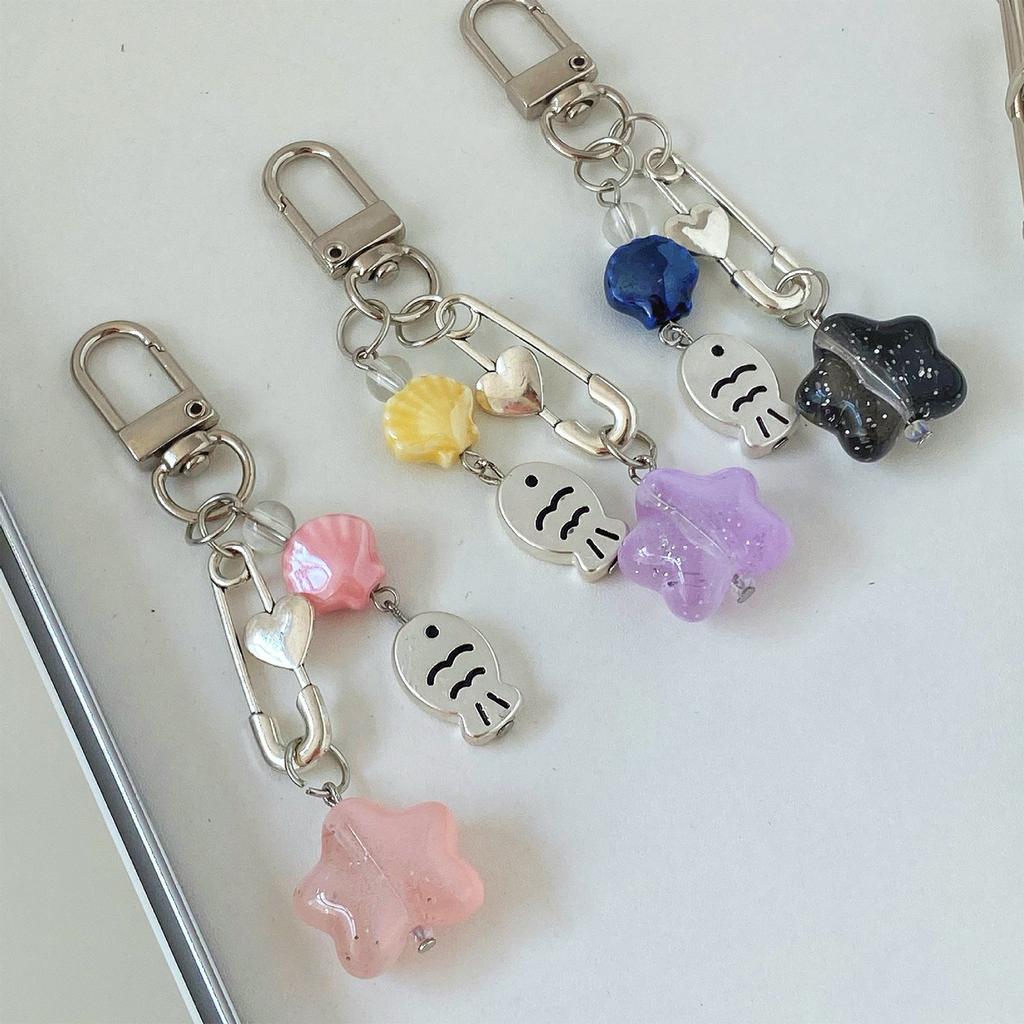 Summer Essential Phone Chain With Starfish And Shell Elements Phone Decoration Perfect For Fashionable Young Ladies
