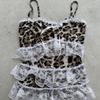 Europeisk og amerikansk sommer mote sexy sløyfe blonder slim fit camisole vest