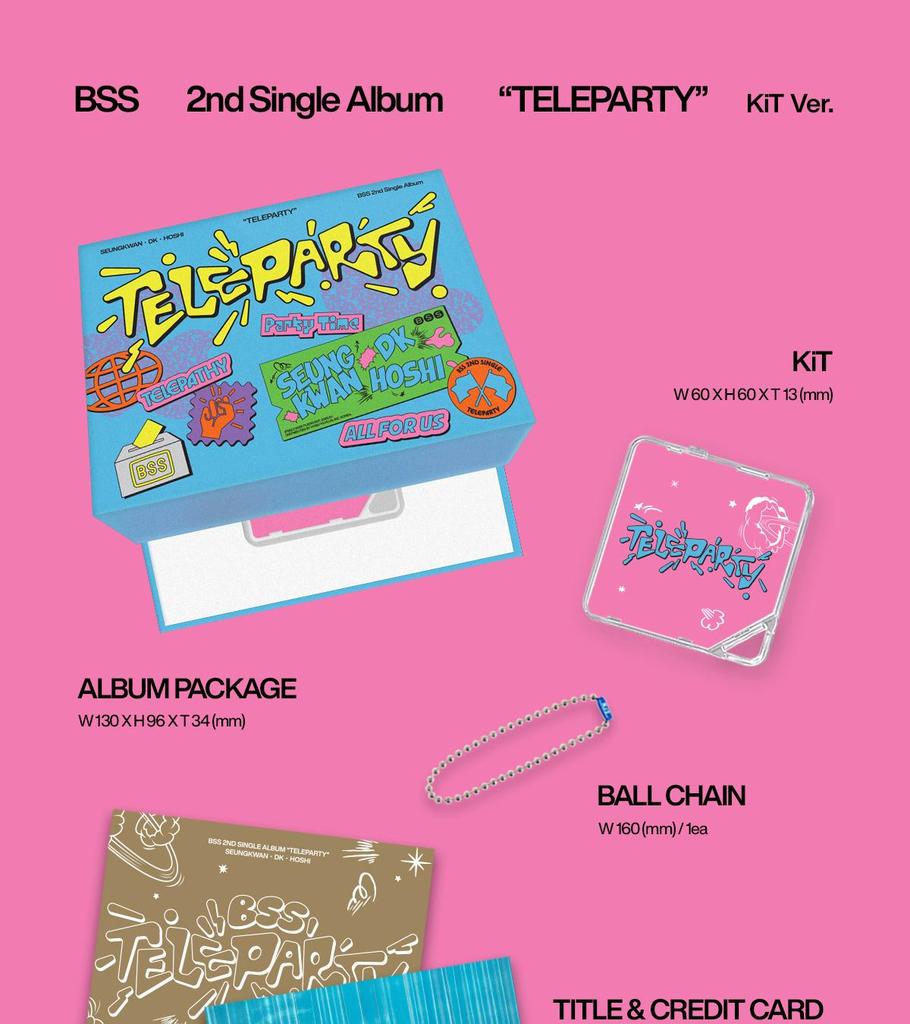 BSS (SIEBZEHN) [TELEPARTY] 2. Single-Album - KiT-Version. (SEUNGKWAN x DK x HOSHI)