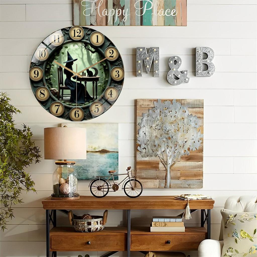 Large 12 Inch Round Wall Clock Democratizing Access to Stylish Home Accessories