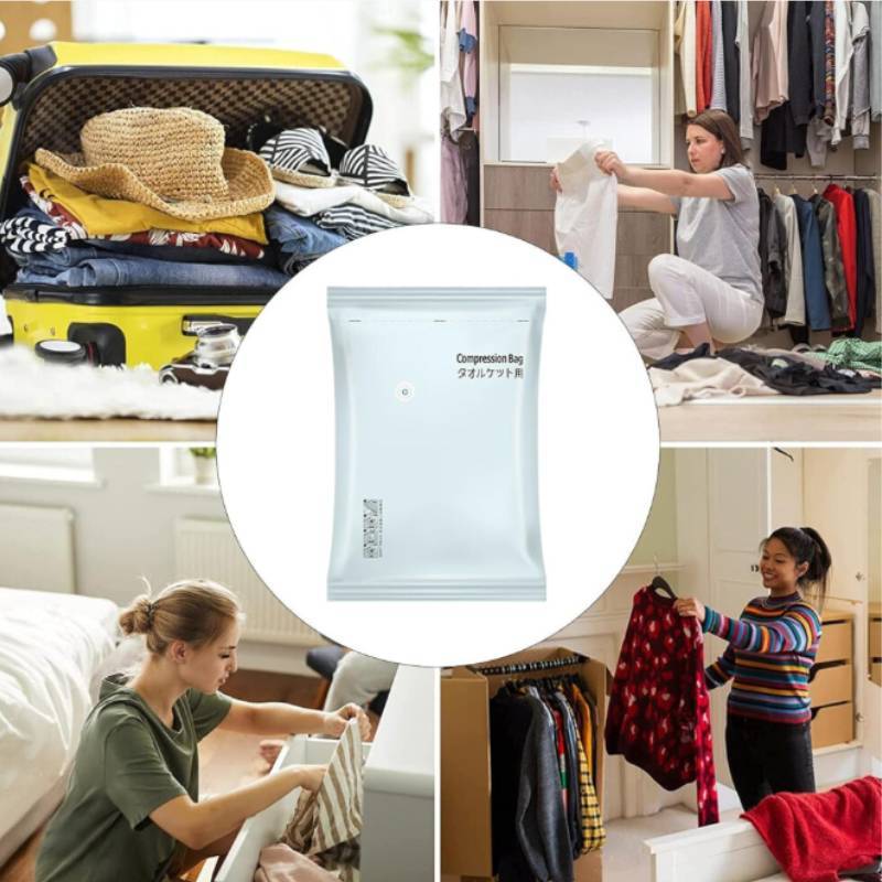 Vacuum Storage Bag For Clothes And Comforters With Pa Pe Material For Home Organization Storage